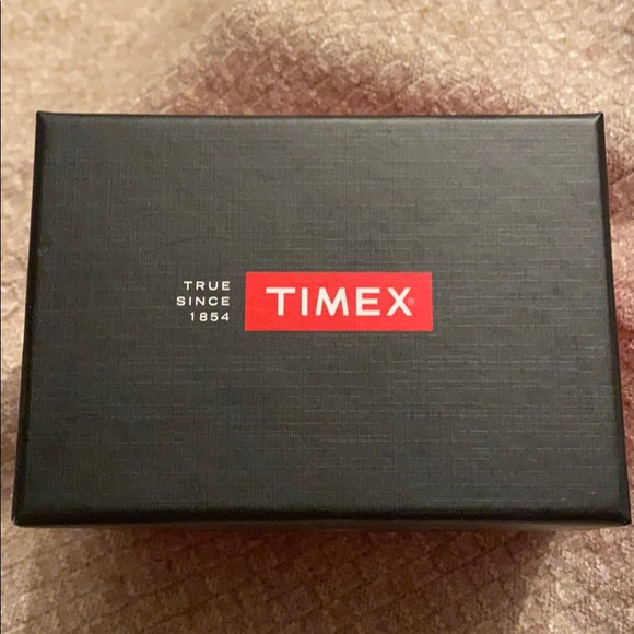Timex Goldtone Watch With Diamond Accent Blue Face - Picture 5 of 5